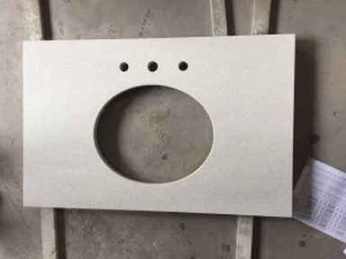 Quartz de color blanc Vanity Top