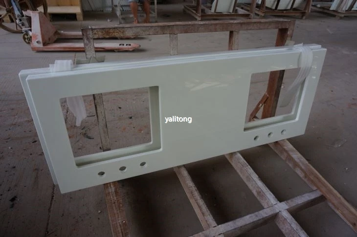 White Nano Crystallized Glass Vanity Tops