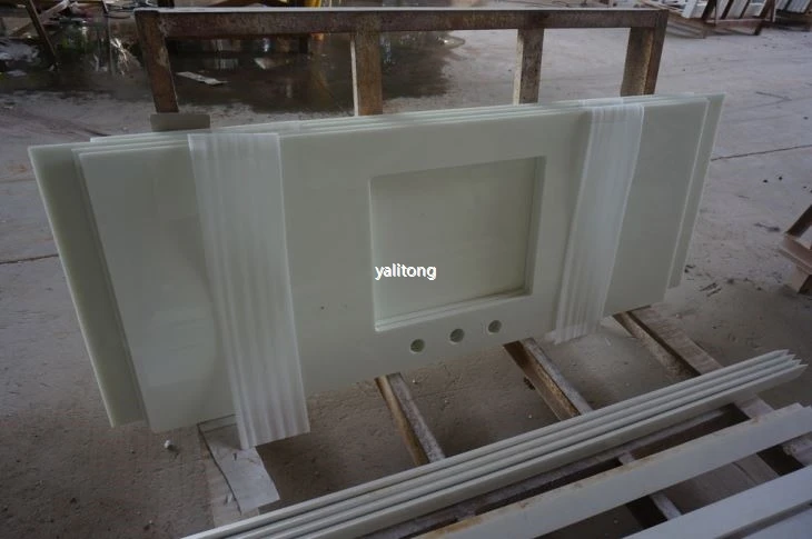 White Nano Crystallized Glass Slabs