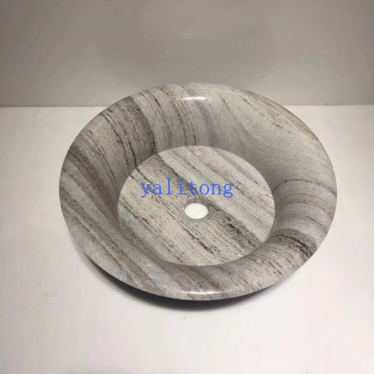 Crystal Wood Marble Art Basin House