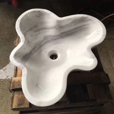 Bany lavabo de marbre blanc Volakas