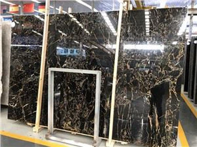 Xina Nero Portoro Marbre Slabs Disseny