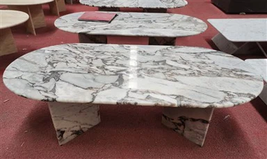 Taula de cafè de marbre Calacatta Nero